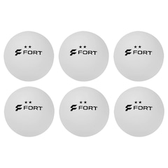Bolinhas de Tênis de Mesa Fort 2 Estrelas - Pack com 6 Bolas - Foto 1