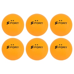 Bolinhas de Tênis de Mesa Fort 2 Estrelas - Pack com 6 Bolas - Foto 1