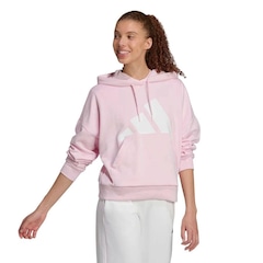 Blusão de Moletom adidas Big Logo Com Capuz - Feminino - Foto 2