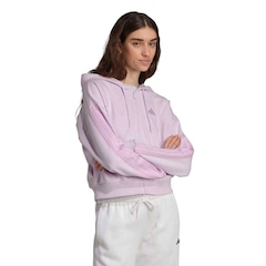 Jaqueta adidas 3 Stripes com Capuz - Feminina - Foto 5