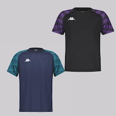 Kit 2 Camisas Kappa Raglany - Infantil - Foto 1