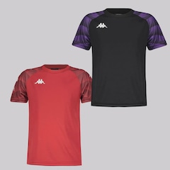 Kit 2 Camisas Kappa Raglany - Infantil - Foto 1