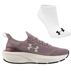 Kit Tênis Under Armour Ua Charged Quicker 2 e Meia - Feminino - Foto 1