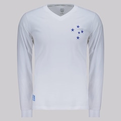 Camisa de Manga Longa do Cruzeiro Retrô 1976 RetrôMania - Masculina - Foto 1