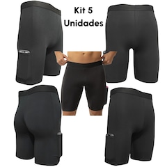 Bermuda Térmica Frishop Proteção UV Ciclista - 5 Unidades - Masculina - Foto 3