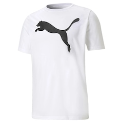 Camiseta Puma Essentials Logo Poly DryCELL - Masculina - Foto 1
