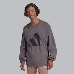 Camiseta Manga Longa adidas Big Logo - Masculina - Foto 1