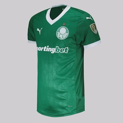 Camisa do Palmeiras Puma I 2025 Jogador Patch Libertadores - Masculina - Foto 3