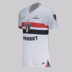 Camisa do São Paulo New Balance I 2025 Patch Libertadores - Masculina - Foto 3