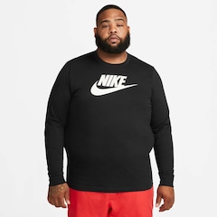 Camiseta Manga Longa Nike Sportswear Icon Futura - Masculina - Foto 6