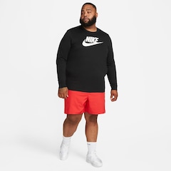 Camiseta Manga Longa Nike Sportswear Icon Futura - Masculina - Foto 9