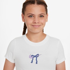 Camiseta Nike Sportswear Bow - Infantil - Foto 3