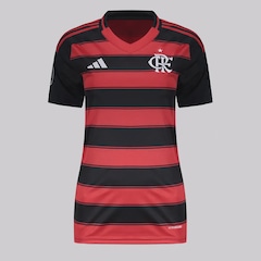 Camisa do Flamengo I 2025 Patch Libertadores adidas - Feminina - Foto 1