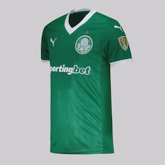Camisa do Palmeiras Puma I 2025 Patch Libertadores - Masculina - Foto 3