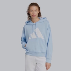 Blusão de Moletom adidas Big Logo com Capuz - Feminino - Foto 1