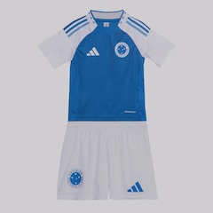 Kit de Uniforme do Cruzeiro adidas I 2025 - Infantil - Foto 1