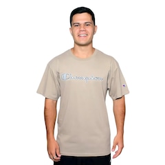 Camiseta Champion Lev Mc Script Metal Dark - Masculina - Foto 1