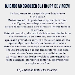 Calça Térmica Roupas Térmicas Segunda Pele RT Frio Intenso Viagens Neve Esportes - Masculina - Foto 5