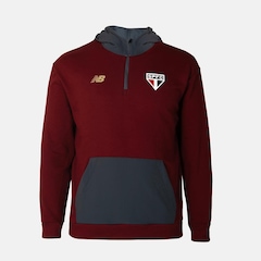 Blusão com Capuz Viagem Spfc 2025 New Balance - Masculino - Foto 1