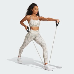Top Treino Suporte Leve adidas Flower Aeroreact Essentials - Feminino - Foto 4