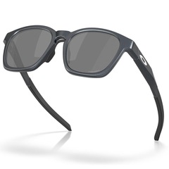 Óculos de Sol Unissex Oakley Shackle Blue Steel Prizm Black - Foto 4