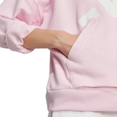 Blusão de Moletom Feminino adidas Big Logo com Capuz - Foto 4