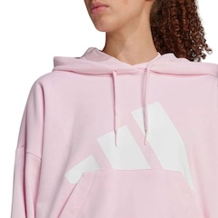 Blusão de Moletom Feminino adidas Big Logo com Capuz - Foto 5