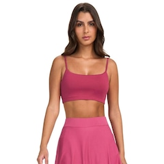 Top Alto Giro Eterno Liso Feminino - Foto 1