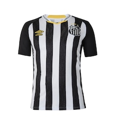 Camisa Masculina do Santos Of.2 2025 Torcedor Nº 10 com Nome Umbro - Foto 1