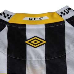 Camisa Masculina do Santos Of.2 2025 Torcedor Nº 10 com Nome Umbro - Foto 4