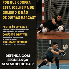 Joelheira Futsal Evolution Rehr - Adulto - Foto 6
