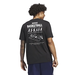 Camiseta adidas Basketball - Masculina - Foto 2