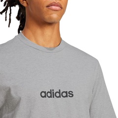 Camiseta adidas Essentials Linear Single Jersey - Masculina - Foto 4