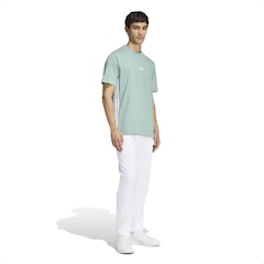 Camiseta Malha Simples Essentials Três Listras - adidas - Homem - Foto 3