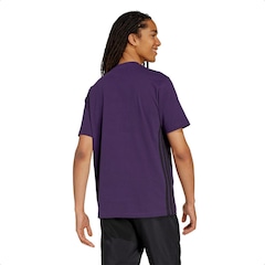 Camiseta Malha Simples Essentials Três Listras - adidas - Homem - Foto 2