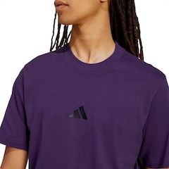 Camiseta Malha Simples Essentials Três Listras - adidas - Homem - Foto 4