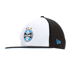 Boné New Era 9Fifty Original Fit Grêmio Diamont Aba Reta Branco - Único - Foto 1