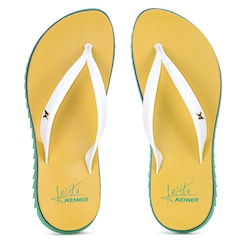 Chinelo Kenner Ibiza Brasil Anitta Amarelo Verde e Azul - Feminino - Foto 1