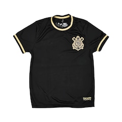 Camiseta do Corinthians Símbolo Gold Coimbra Retrôgol - Infantil - Foto 1