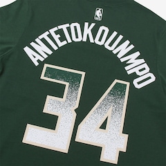 Camiseta Nike Giannis Antetokounmpo Milwaukee Bucks Masculina - Foto 3