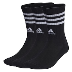 Meia adidas 3 Stripes Cano Longo - Unissex - 3 Pares - Foto 1