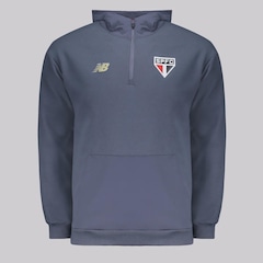 Blusão de Moletom Masculino do São Paulo 2025 New Balance Viagem - Foto 1