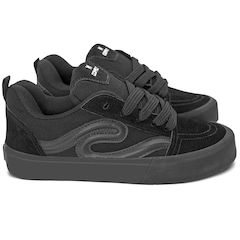 Tênis Unissex Comply Camurça Fat Lace Rogue All Black - Foto 5