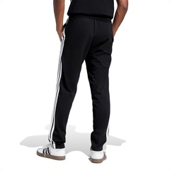 Calça Adidas Malha Simples Essentials Três Listras - Masculina - Foto 2