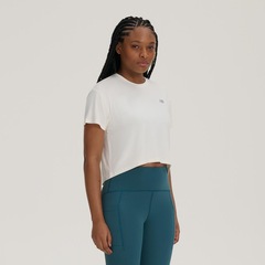 Camiseta New Balance Cropped Drapey - Feminina - Foto 2