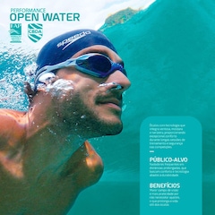 Óculos de Natação Adulto Speedo Omega Swim Mask - Foto 4