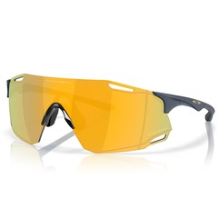 Óculos de Sol Unissex Oakley Cybr Dyno Matte Abyss Prizm 24k - Foto 1