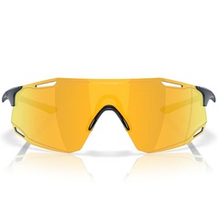 Óculos de Sol Unissex Oakley Cybr Dyno Matte Abyss Prizm 24k - Foto 3