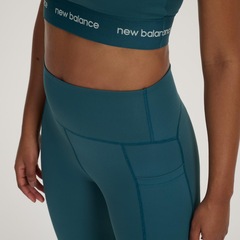 Calça Legging Feminina New Balance Sleek Pocket High Rise - Foto 5