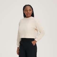 Blusão Cropped Feminino New Balance Athletics Small Logo - Foto 2
